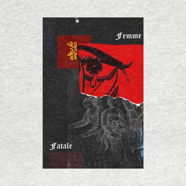 Femme fatale, Dark feminine, rage poster feminism rage wall art by GraphicO